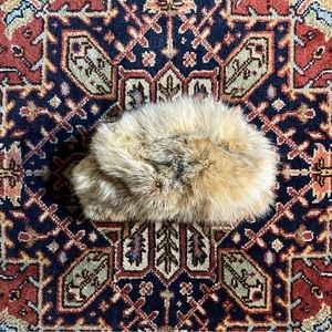 VTG Fox Fur Pill Box Hat